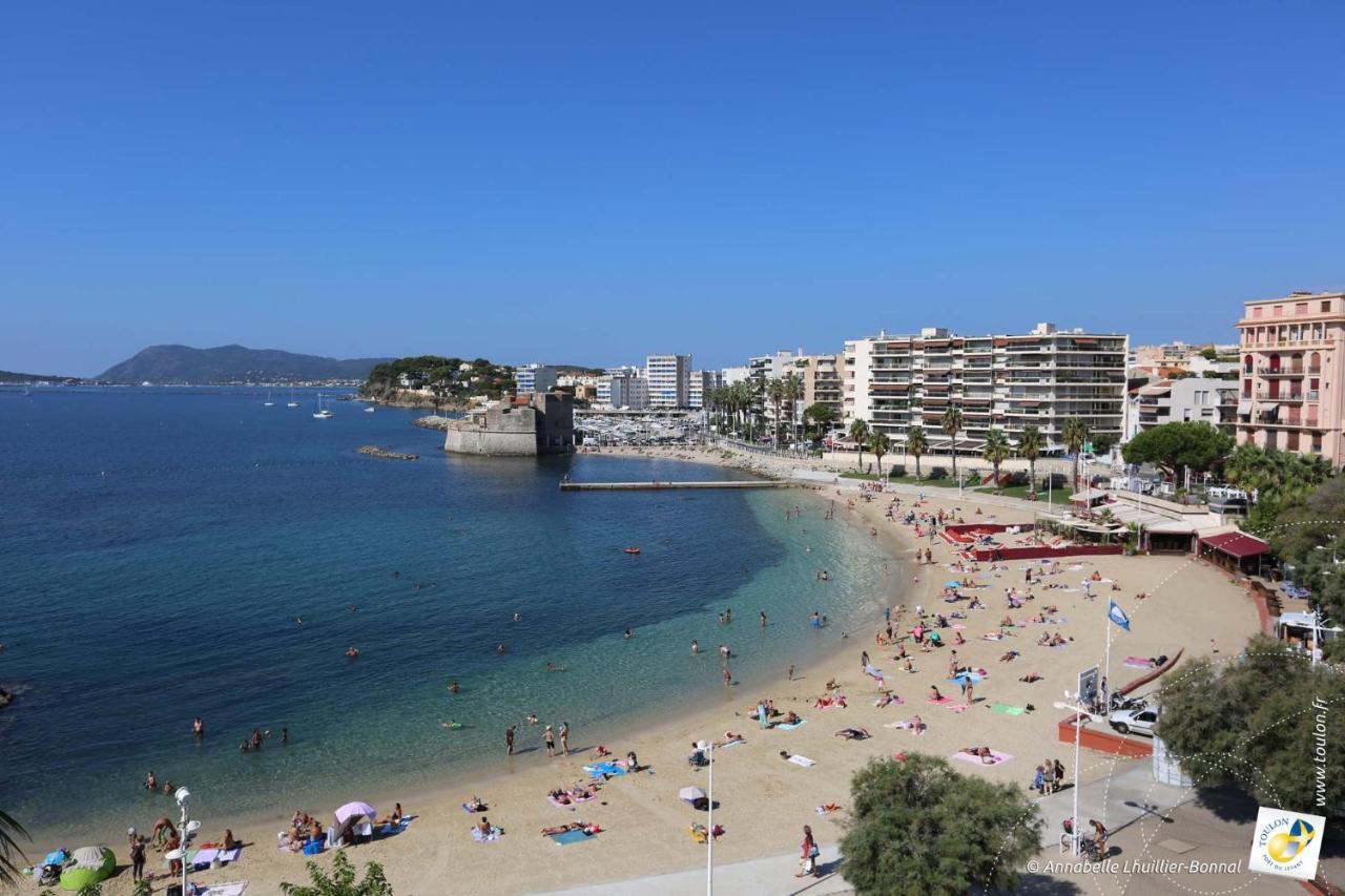 Bel Appartement T3 Mourillon A 5 Min Des Plages - Vue Mer Toulon Exterior foto